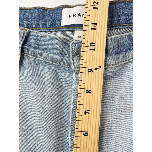 Frame Womens Size 29 Denim Le Garcon Unmatched Straight Jeans 34"Wx27"Ins. NEW - Picture 12 of 12